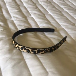 J Crew Mercantile Leopard Calf Hair Headband